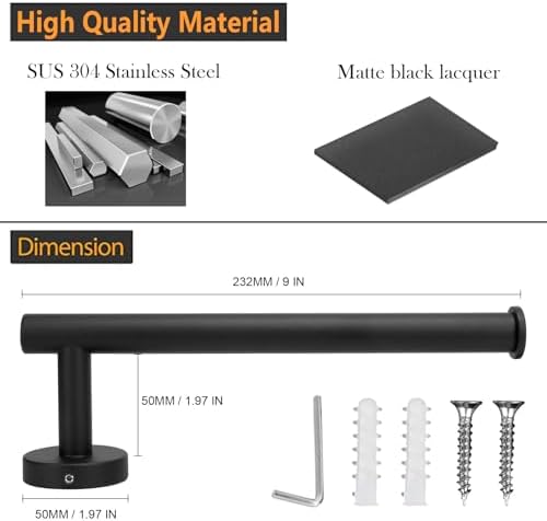 Stainless Steel Hand Towel Holder - Modern Rust-Resistant