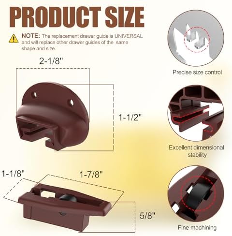 Rite-Trak II Drawer Guide Kit Enhanced Compatibility for Commercial Drawers