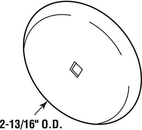 Prime-Line U 10420 Cabinet Knob Backplate Satin Nickel Pack of 2