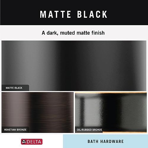 Delta Matte Black Towel Ring