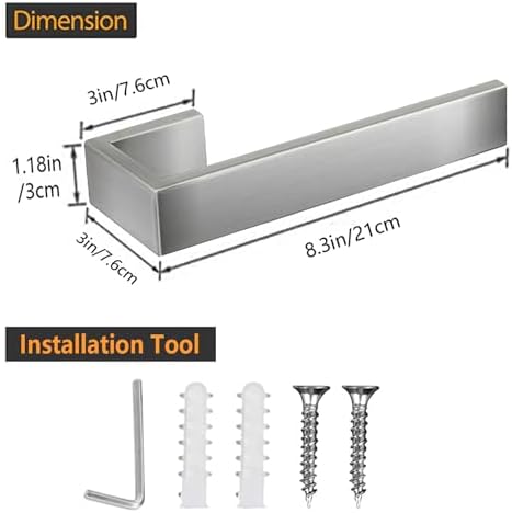 Modern stainless steel towel holder