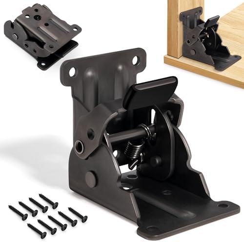 4 Pack Folding Table Hinges Black Bronze Finish