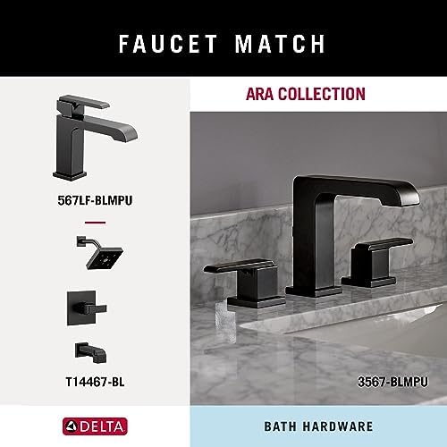 Space-saving bold matte finish towel ring for bathroom or kitchen use