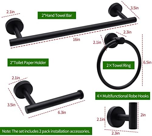 10-Piece Bathroom Hardware Set Modern Storage Solutions
