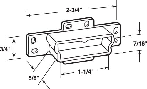 Durable Plastic Drawer Track Backplate Set