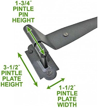 Renovators Supply Black Wrought Iron Hinges 4-Pack