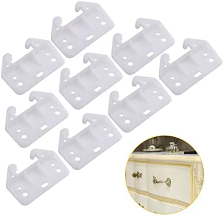 Gadpiparty 7 Holes White Drawer Track Guide for 100 Pack - Perfect for Drawers in Alto Betty Regulations