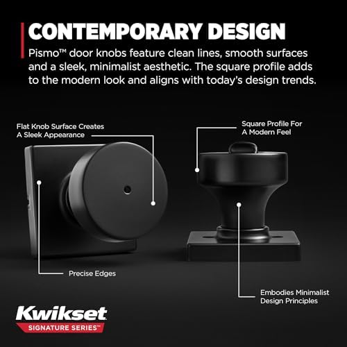 Kwikset Pismo Door knob with Privacy Features