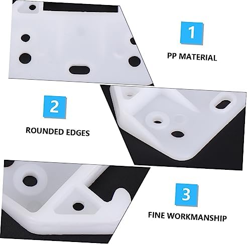Gadpiparty 7 Holes White Drawer Track Guide for 100 Pack - Perfect for Drawers in Alto Betty Regulations