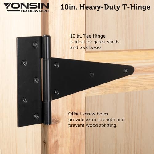 10 T-Strap Shed Door Hinges