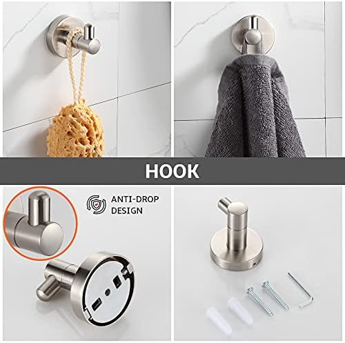 Adjustable 4-Piece Bathroom Towel Holder Set