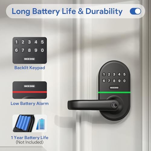 NICE DIGI Smart Keypad Door Lock with Keyless Entry