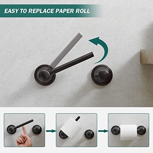Hoimpro Wall Mounted Rustproof Toileting Tissue Paper Holder