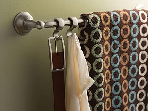 Moen Sage Collection Spot-Resistant Brushed Nickel Towel Bar for Bathroom Kitchen