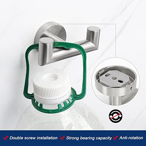 NearMoon Double Towel Hook Stainless Steel 2-Pack