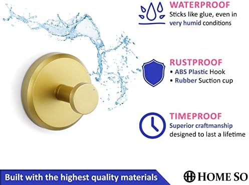 HOME SOSuction Cup Hooks for Showers 4-Pack