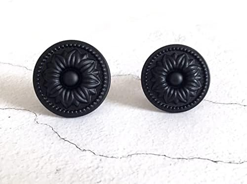 GOJEMA Black Back Plate for Small Door Knobs