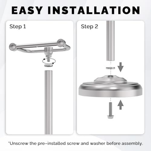 Stainless Steel TP Holder Brushed Nickel 22 Height