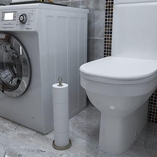 Heavy Weighted Toilet Paper Holder with Reserve Function Space-Saving Durable