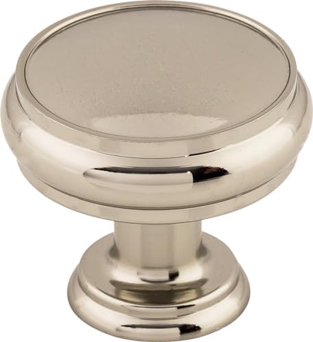 Top Knobs TK832PN Serene Collection 1-38 Eden Large Knob Polished Nickel