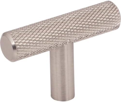 Sturdy Prestwick T-Knob 2 inch Brushed Satin Nickel