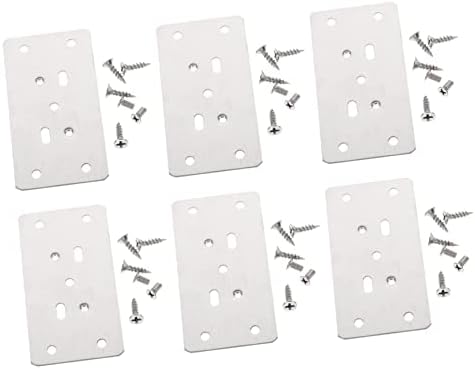 Quick-Service Cabinet Hinge Repair Plates with Screws