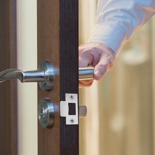 Baluue 4-Piece Stainless Steel Door Strike Plate Set