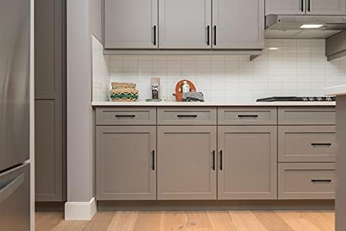 Ravinte 30-Piece 6 Square Cabinet Door Pulls Matte Black Stainless Steel