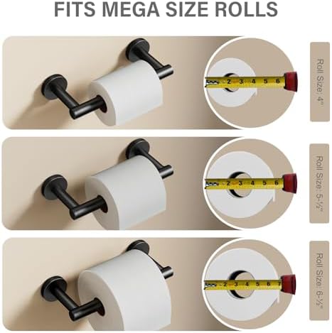 POKIM Black Toilet Paper Holder
