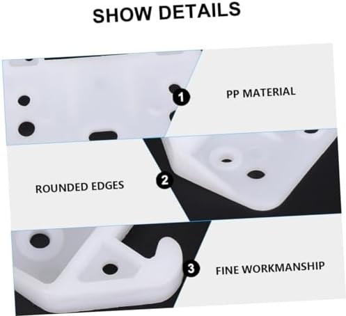 Homoyoyo Set of 100 White Drawer Track Guides for Cabinets Drawers