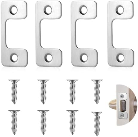 Adjustable Deadbolt Strike Plate Set