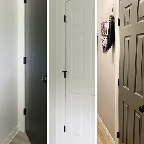 30-Piece Black Door Hinges with 58 Radius