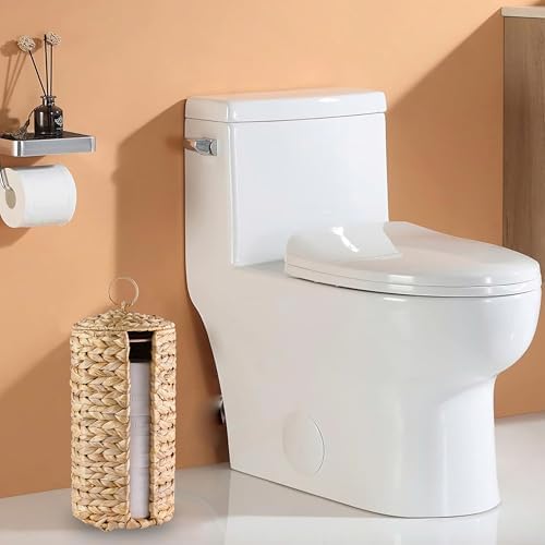 Stylish Wicker Toilet Paper Stand with Lid