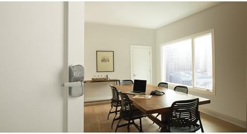 SCHLAGE Elan Light Commercial Door Keypad Lock with Elan Lever Satin Chrome