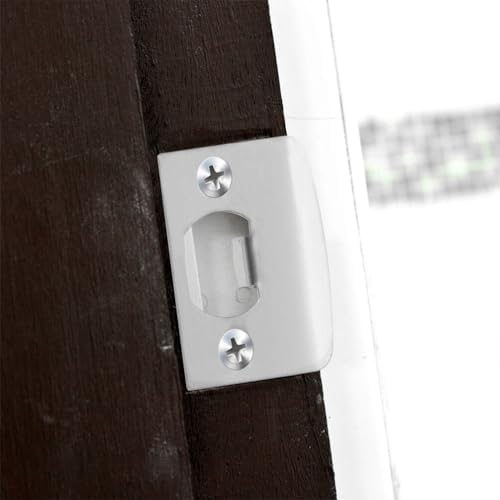 DOITOOL 10-Piece Door Strike Plate Set Stainless Steel Deadbolt Covers