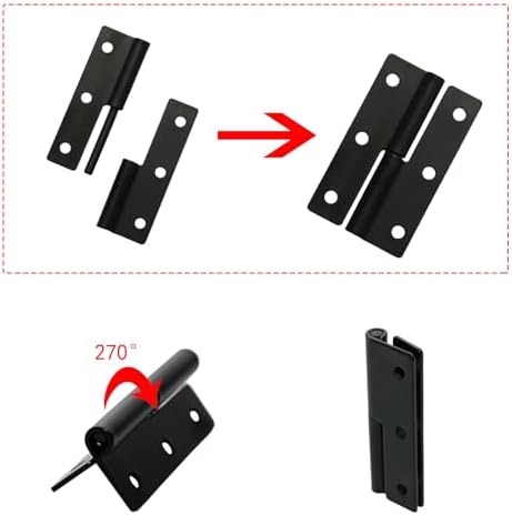 4-Piece Set of Durable Hinges for Doors Perfect for Home Kitchen