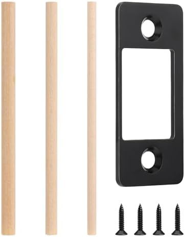 Deadbolt Restorer Strike Plate Black