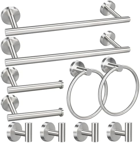 Upgrade Your Bathroom with 10-Piece Essential Set Modern Premium Bathroom Hardware