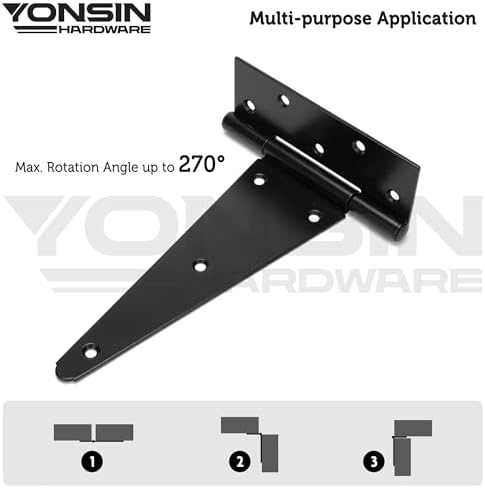 10 T-Strap Shed Door Hinges