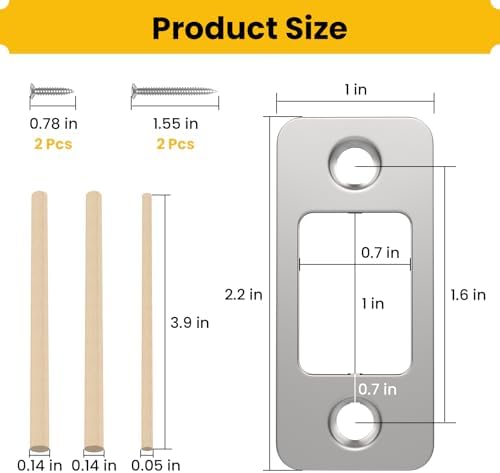 Round Corner Door Strike Plate 201 Stainless Steel Fix Door Issues