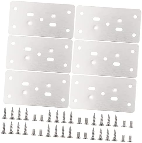 SOESFOUFU Cabinet Door Hinge Repair Kit 6-Piece Set screws for Wood Furniture Mending