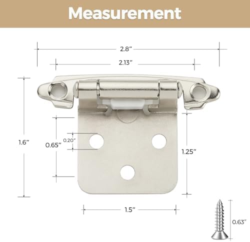 Sturdy Semi-Concealed Cabinet Hinges