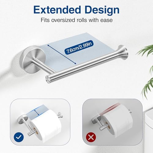 Arc Rust-Proof Stainless Steel Toilet Paper Holder Brushed Nickel