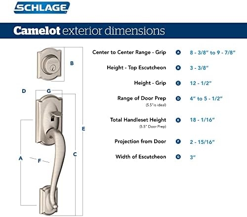 Secure Front Entry Door Lock Set with Satin Nickel Finish