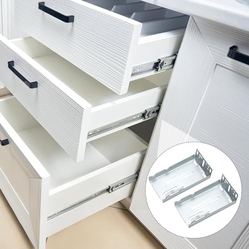 4-Piece Drawer Slide Rear Mounting Bracket Durable and Easy to Install