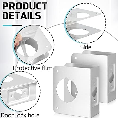Lock Door Reinforcement Plate Set for Home Security
