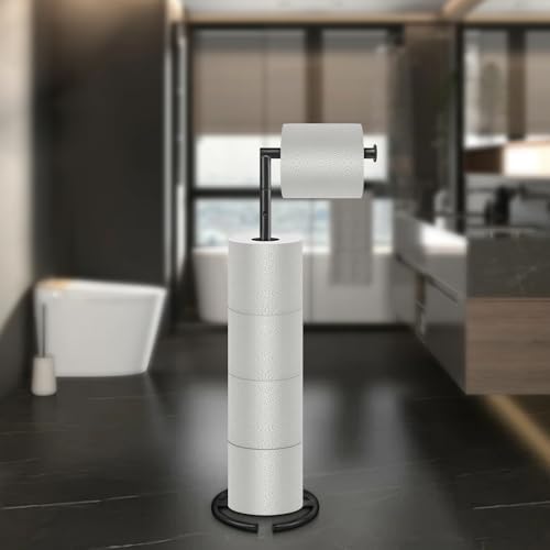 NearMoon Bath Toilet Paper Holder Stand - Modern Rust-Resistant