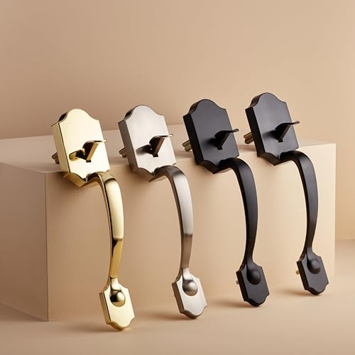 Amazon Basics Handleset with Shelby Lever Affordable and Durable Door Hardware