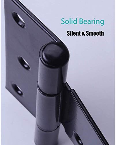 HOMOptimo Rust-Resistant Wrought Iron Hinges for Barns Fences and More