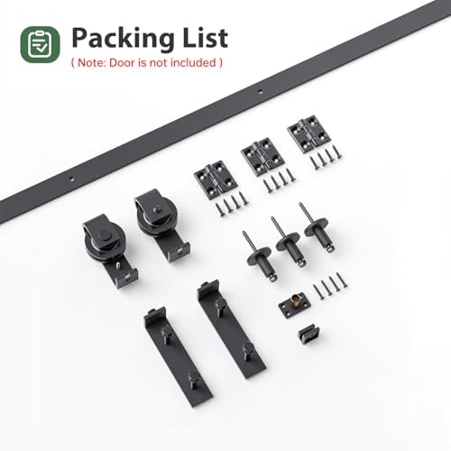 ROYMELO40 Bifold Sliding Barn Door Hardware Track Kit